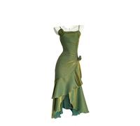 YIMAISZQ Kleid Sommer Frauen Französisch Vintage Spaghetti Strap Frocks One-Piece Abend Party Shoujo Gyaru Hochzeit Ballkleid