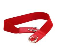 YIMAIWLX gürtel Damen Mode Pu Leder Elastizität Breite Gürtel Für Frauen Dicke Taillenkleid Plus Größe-rot-85 cm (88 cm Bis 130 cm)