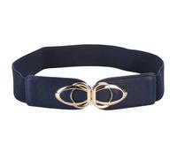 YIMAIWLX gürtel Damen Mode Pu Leder Elastizität Breite Gürtel Für Frauen Dicke Taillenkleid Plus Größe-blau-75 cm (78 cm Bis 105 cm)