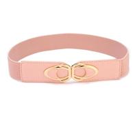 YIMAIWLX gürtel Damen Mode Pu Leder Elastizität Breite Gürtel Für Frauen Dicke Taillenkleid Plus Größe-rosa-85 cm (88 cm Bis 130 cm)