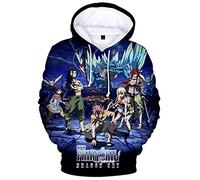 YIMIAO Fairy Tail Pullover Unisex Lucy Hoodie 3D Drucken Cartoon Langarm Cosplay Anime Natsu Pulli Outwear Kapuzenpullover(XS)