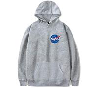 YIMIAO Herren Space Shuttle Hoodie Damen Pullover NASA Sweatshirt Insignia Kapuzenpullover(3XL)
