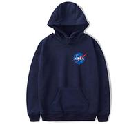 YIMIAO Herren Space Shuttle Hoodie Damen Pullover NASA Sweatshirt Insignia Kapuzenpullover(XL)