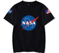 YIMIAO Herren Space Shuttle T-Shirt Damen Tee NASA Kurzarm Insignia bequemes T Shirt(3XL)