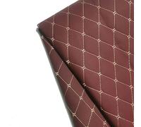 Yimihua Leder Stoff,Kunstleder Meterware Bezugsstoff Polsterstoff Lederoptik Kunstleder gesteppt kaschiert für Handwerk DIY nähen 1,4m breit (Size:4M,Color:Weinrot)