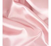 Yimihua Satin Stoff, Uni, 150 cm breit Satin zum Nähen von Abendmode, Blusen und Kleidern,Seide Stoff - Meterware erhältlich ab 1 m,Rosa(Size:1.5mx2m)