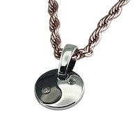 Yin Yang Magnetschmuck Set Energetix 4you 1372 mit Swarovski® Elements Plus Zwischenstück 1468/1961 und Magnetix Edelstahl Halskette 2114