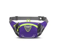 YING LANG Wasserdichte Nylon-Gürteltasche zum Wandern, Sport-Hüfttasche, Radfahren, Laufen, Angeln, Wandern, Hüfttasche, Lila