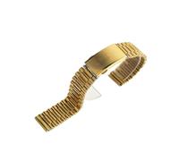 YINGO Armband Silber Godlden Edelstahl 18mm Gürtel kompatibel mit Rado Herren Armbanduhr Sl11(Gold)