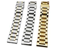YINGO Edelstahl Uhrenarmband Strap 12/14/16/18 / 19/20/20/12/21/22/4mm Mens Massivmetall Armband Silber Schwarzes Gold Kompatibel mit Quarzuhr(Silver rose gold,14mm)