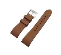 YINGO Premium-Grade-Fluor-Gummi-Uhr-Armband 20mm 22mm 24mm-Armband Schnellrelease-Bar-Armband for jede Marke-Uhren-Band(Brown silver,22mm)