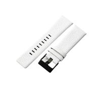 yingyingjia Kompatibel Mit Diesel Echtleder-Uhrenarmbändern Dz4318, Dz1405, Dz1206, Dornschließe, Atmungsaktiv, Wasserdicht, 24, 26, 28 Mm(White-Black-K3,32mm)