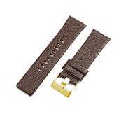 yingyingjia Kompatibel Mit Diesel Echtleder-Uhrenarmbändern Dz4318, Dz1405, Dz1206, Dornschließe, Atmungsaktiv, Wasserdicht, 24, 26, 28 Mm(Brown-Golden-K3,26mm)