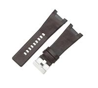 yingyingjia Kompatibel Mit Diesel Uhrenarmband Konkaves Leder Dz4246 Dz1273 Dz1216 Weiches Armband 32mm(Brown(PW)-Steel-K3)