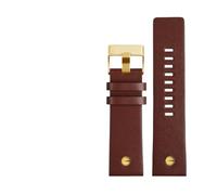 yingyingjia Rindslederarmband Kompatibel Mit Diesel DZ4323 DZ1657 DZ4318 DZ7312 DZ7257 Herren-Uhrenarmband 24 MM 26 MM 28 MM 30 MM(Olive Flak,30mm)
