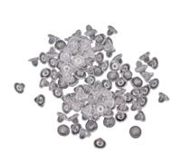 YiNLuax Ohrring Pads 100 Stück Anti Schmerzen Komfort Kissen Silikon für Clip On Ohrringe Klar Rückseite Ohrringhalter