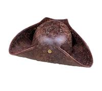 YiNLuax Piratenhüte aus Kunstleder für Damen und Herren, verdickter Cowboyhut mit Krempe, Western-Filzhut, lässige Hüte, Cosplay-Hüte für Damen, Cosplay-Hüte für Halloween, Cosplay, Mittelalter