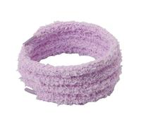 YiNLuax Weiche Plüsch-Polyester-Schnürsenkel, 120 cm lang, Sneaker, Spitze, pelzige Schnürsenkel für Damen, Teenager, Schuhdekorationen, Zubehör, Schnürsenkel für den Winter, violett, 120
