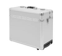 YISSALE Rollbarer Aktenschrank, 39x24x48 cm Rollbare Aktenbox, Abschließbarer Aktenkoffer, Alukoffer mit Rollen, Rollkoffer für Büros, Konferenzräume, Geschäftsreisen