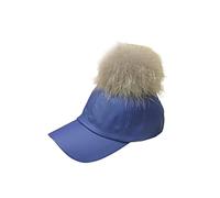 YIUPEDRFG Cap Ball Top Pure Dome Verstellbarer Hut Baumwolle warm Winddicht bequem einfarbig Wellenkleid Damen Herren All Match Rollrand, Royalbule, Royalbule freie Größe