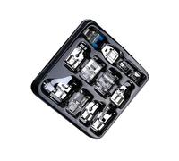YIXANNX Robustes 11 teiliges Set aus Metall Nähfüßen für hohe Effizienz beim Nähen von Reißverschlüssen, Säumen und anderen Nähprojekten - multifunktionales Zubehör für elektrische Nähmaschinen