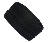 YIXANNX Warme und bequeme gestrickte Winter Stirnbänder für Frauen, breite Anwendung, breites Strick Stirnband, warmes gestricktes Stirnband, Schwarz