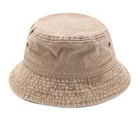 Yixda Vintage Cotton Fischerhut Sonnenhut Washed Retro Outdoor Bucket Hat (Khaki)