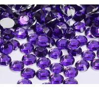 Yixinly 1000 Stück SS30 6mm Strasssteine, Glitzersteine Runde Kristalle Steinchen für Nägel, DIY-Dekoration, Kleidung, Handyhüllen, Schuhe, Taschen (Lila)