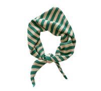 Yizelli Dreieck Strickschal für Frauen Warmer Streifen Schal für Frühling Herbst Winter (Grün)