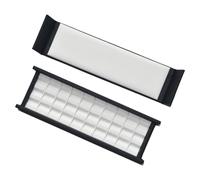 YIZITU Elegante Schmuckschatulle Mit Fächern Holzsockel Und Lederpolsterung Zum Schutz Von Steinen Und Zur Präsentation Von Steinaufbewahrungsboxen