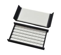 YIZITU Elegante Schmuckschatulle Mit Fächern Holzsockel Und Lederpolsterung Zum Schutz Von Steinen Und Zur Präsentation Von Steinaufbewahrungsboxen