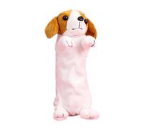 YIZITU Niedliches Tier-Federmäppchen, Plüsch-Etui, Stifteetui, Make-up-Cartoon-Hunde-Organizer, Beutel für Kinder, Mädchen, Cartoon-Hund, große Kapazität, Stifttasche, schöne Plüschtiertasche