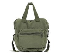 YIZITU Vielseitige Canvas-Umhängetasche für Damen, zarter College-Studenten-Rucksack mit großen Fächern für Damen, lässiger schwarzer Rucksack, grün