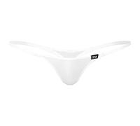 YiZYiF Herren Mini Micro Slip G String Rio Tanga Push Up Sexy Unterwäsche Männer Transparent Panties Bikini Slip Low Rise Weiß XL