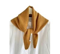 YJHLY Schal Gestrickte Dreiecksschal Frauen Kopftuch Gestrickte Schal Multifunktionale Warme Gestrickte Schal-Orange