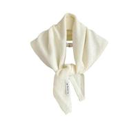 YJHLY Schal Gestrickte Dreiecksschal Frauen Kopftuch Gestrickte Schal Multifunktionale Warme Gestrickte Schal-White