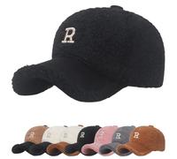 YKDLLF Basecap Herren Winter Wintermütze Unisex Baseballmütze,Wintercap Herrencap Herbst/Winter Baseball Cap Polyesterfaser, Unisex Baseballkappe, Verstellbar Einheitsgröße, Sonnenmütze