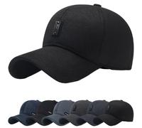 YKDLLF Herren Winter Schiebermütze mit Ohrenklappen Flatcap Baseballmütze Herren Wintermütze Winter Baseball-Cap mit Ausklappbarem Ohrenschutz Wintercap Herbst Cap