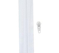 YKK Gp 1,40 €/ m, 5 Meter Reißverschluss weiß Spirale 3 mm + 10 Schieber