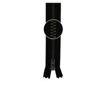 YKK Metall-Reißverschluss antikgold nicht teilbar 3mm 20cm 580 schwarz (14,20 € pro 1 m) Farbe:580$Länge:20cm