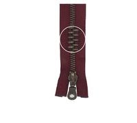 YKK Metall- Reißverschluss antikgold teilbar 5mm 65cm 527 weinrot (12,26 € pro 1 m) Farbe:Farbe 527$Länge:65cm