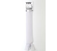 YKK-Reissverschluss 12cm-60cm, nicht teilbar, silbergrau