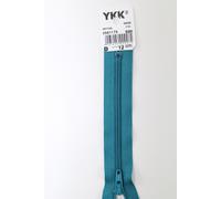 YKK-Reissverschluss 12cm-60cm, nicht teilbar, türkisblau