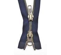 YKK Reißverschluss 2 Wege teilbar Schwarzblau 95 cm Metall Metallzähne