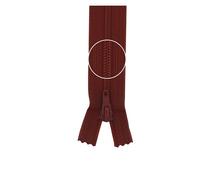 YKK Reißverschluss Kunststoffspirale nicht teilbar 3mm 12cm 073 bordeauxrot (21,00 € pro 1 m) Farbe:Farbe 073$Länge:12cm