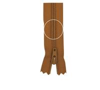 YKK Reißverschluss Kunststoffspirale nicht teilbar 3mm 12cm 508 gelbbraun (21,00 € pro 1 m) Farbe:Farbe 508$Länge:12cm