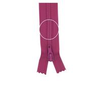 YKK Reißverschluss Kunststoffspirale nicht teilbar 3mm 12cm 524 signalviolett (21,00 € pro 1 m) Farbe:Farbe 524$Länge:12cm