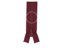 YKK Reißverschluss Kunststoffspirale nicht teilbar 3mm 12cm 527 weinrot (21,00 € pro 1 m) Farbe:Farbe 527$Länge:12cm