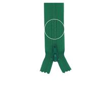 YKK Reißverschluss Kunststoffspirale nicht teilbar 3mm 12cm 540 blattgrün (21,00 € pro 1 m) Farbe:Farbe 540$Länge:12cm