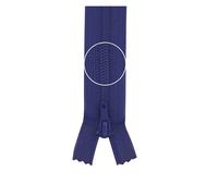 YKK-Reissverschluss 12cm-60cm, nicht teilbar, blaulila